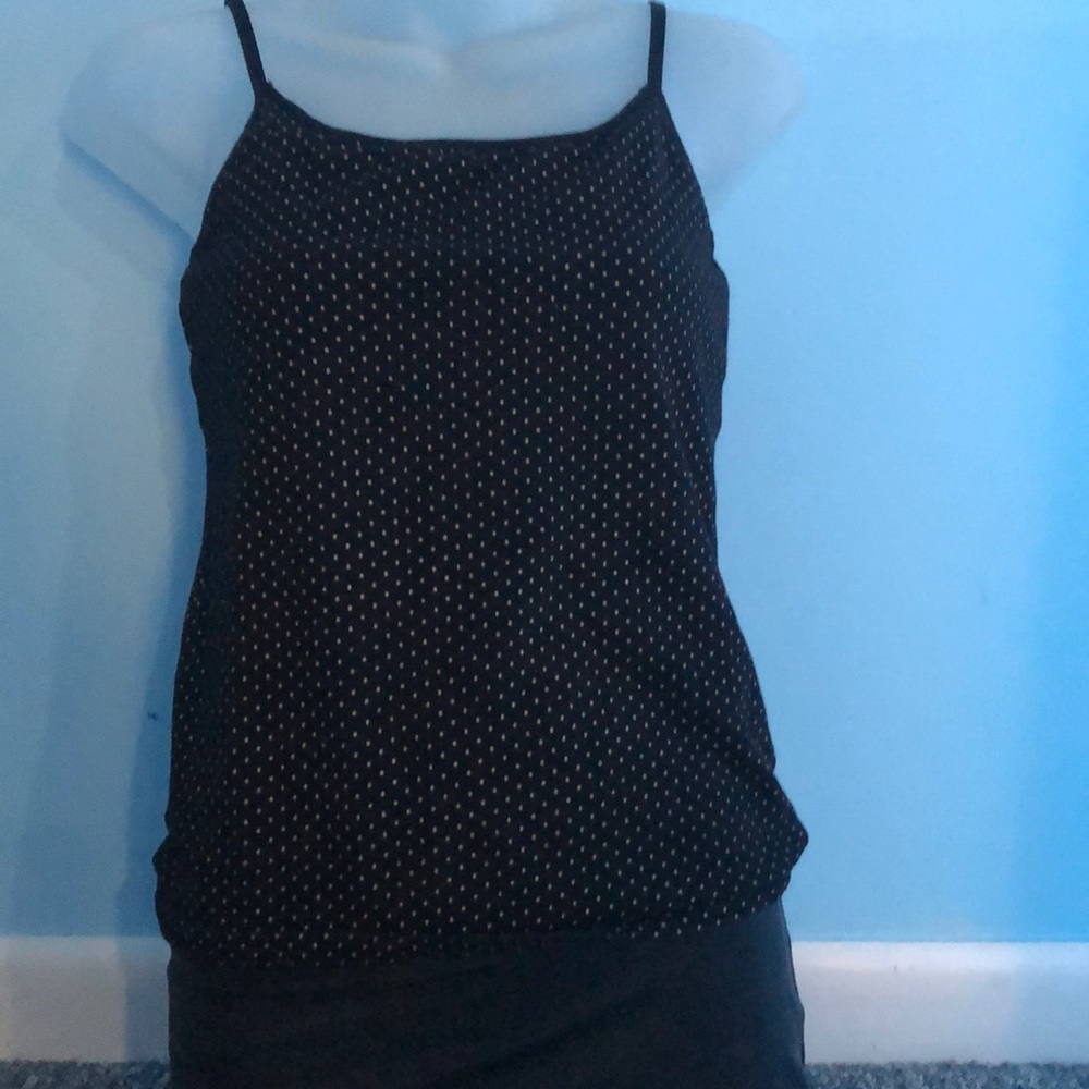 womans spaghetti strap blouse